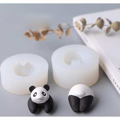 Cute Panda Head And Butt Silicone Mold Fondant Cakes Decoration Mould Sugarcraft Chocolate Baking Tools For Cake Gumpaste Form