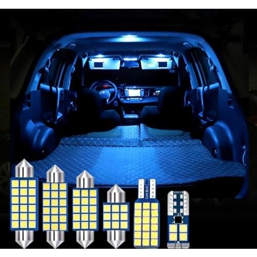 6pcs Car LED Bulbs Interior Dome Lamp Trunk Light For Toyota RAV4 XA30 RAV 4 XA40 2009-2013 2014 2015 2016 2017 2018 Accessories