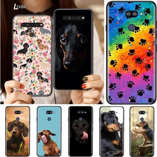Dachshund Dog For LG K92 K62 K52 K42 K31 K22 K71 K61 K51S K41S K30 K20 G8 G8S G8X ThinQ Silicone Phone Case