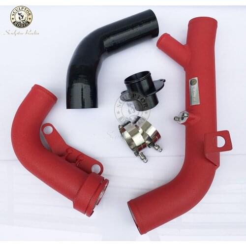 Turbo discharge pipe FOR TTS R20/Golf 5 6 Golf R/ ED30 mk5/ ED35 mk6/Scirocco R mk3/ A3 S3 2.0 TFSI K04 EA113 red
