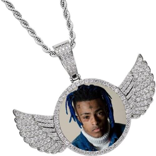 Hip Hop Custom Made Photo Memory Medallions Iced Out Bling Solid Cubic Zircon Necklace & Pendant For Men Women Charm Jewelry