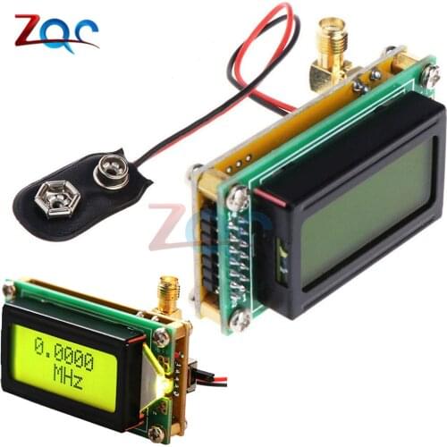 High Accuracy 1-500MHz Frequency Counter RF Meter Tester Measurement Module with 0802LCD Display for Ham Radio Interphone