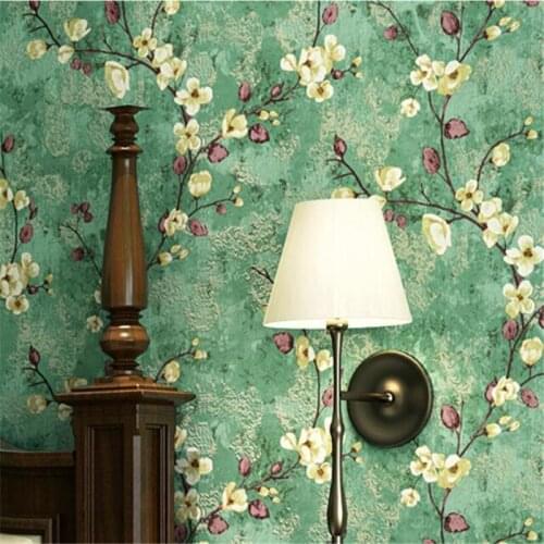 Wellyu American garden wallpaper restaurant decoration hotel small floral living room bedroom project 3d wallpaper