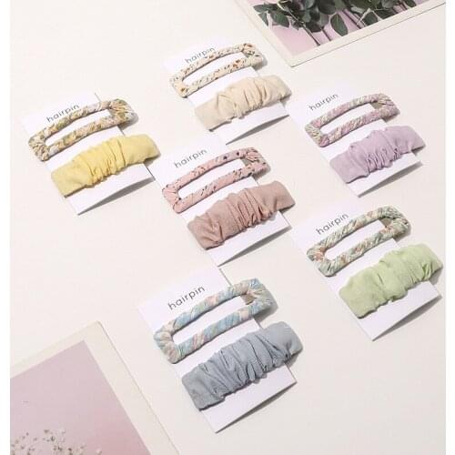 Korean Style Hair Clip For Baby Girls Wrinkle Print Hair Pins Hair Styling Tools BB Clip Ins Hairpin Barrettes Hair Accessories