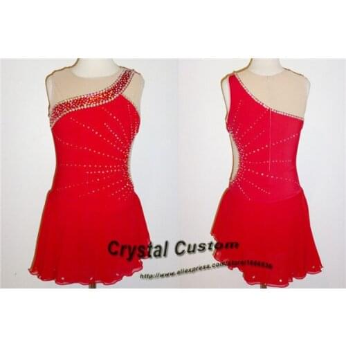 Girls Figure Skating Dress New Brand Vogue Figure Skating Competition Dress For Women Customized DR3235