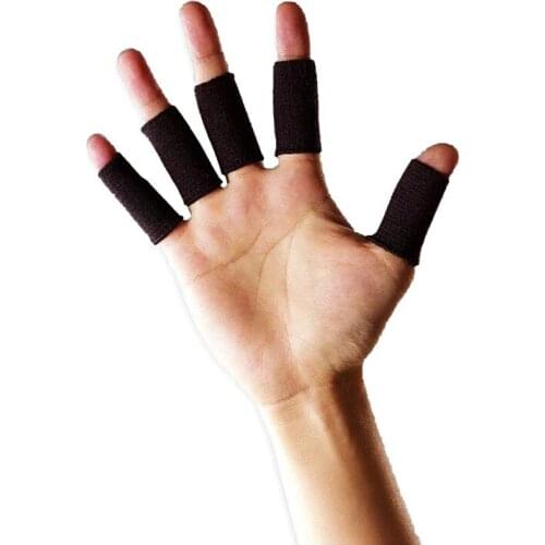 10Pcs/Set Basketball Finger Sleeves Stretchy Hand Guards Protector Braces Protective Gear Sport Finger Cover Relieving Pain