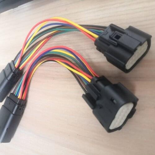 12 Pin/Way Male To Female Headlights Plug Lamp Connector Cable Wire Harness For GM Buick Chevrolet Cadillac Ford 33472-1201