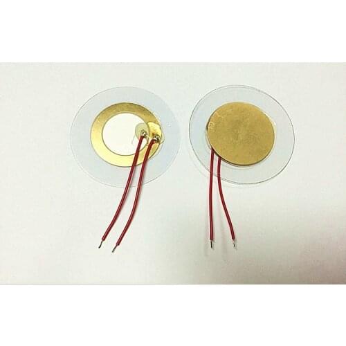 20pcs 35mm buzzer diameter 49mmPVC film copper-based piezoelectric ceramic buzzer wire length 50mm