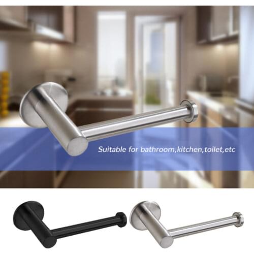 2021 Kitchen Roll Paper Accessory Wall Mount Toilet Paper Holder Stainless Steel Bathroom tissue towel accessories rack holders