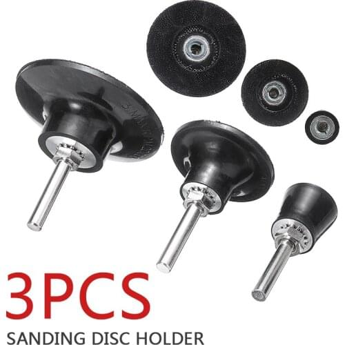 3Pcs/Set 25/50/75mm Sanding Disc Holder Roloc Roll Lock Pad Holder Rotary Tools For Polishing Abrasive Tools 6mm Shank