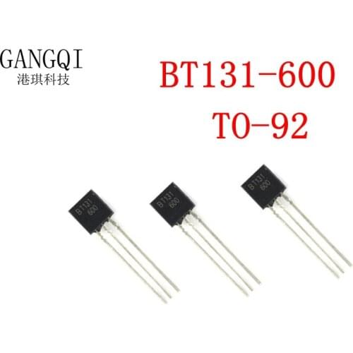 30pcs/lot BT131-600 BT131 TO-92 Triacs 600V 1A One-way SCR Three-Terminal Voltage Stabilizer