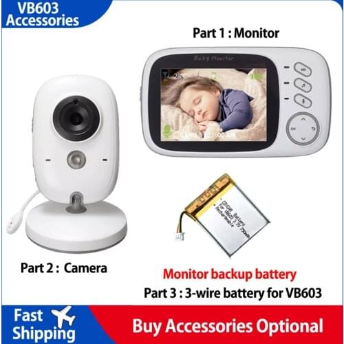 Accessories: 3.2 inch Wireless Video Color Baby Monitor, Power Adapter, Baby Nanny Security Camera for VB603 ,VB605 Universal