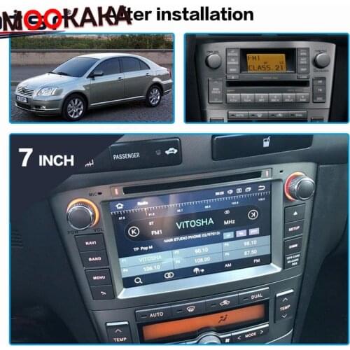DSP IPS 2 Din Android 10 Car Radio Multimedia Player DVD GPS Navigation For Toyota Avensis/T25 2002-2008 Stereo WIFI Head Unit
