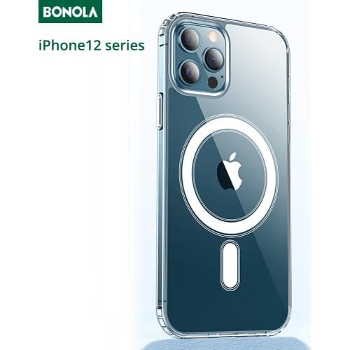 Official Luxury Magsafe Case for iPhone 12 11 Pro Back Cover Clear Crystal Acrylic Hard Shockproof Case for iPhone X XR 8 Plus