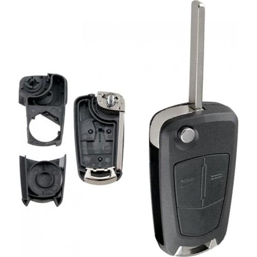 2 Buttons Flip Remote Folding Car Key Cover Fob Case Shell Fit for Vauxhall / Opel / Corsa / Astra / Vectra / Signum