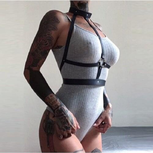 CKMORLS Sexy Bdsm Bondage Body Chest Harness Women Suit For Acceleration Neck Belt Leather Lingerie Costumes Suspender Erotic