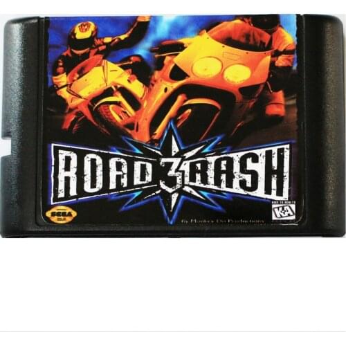 Road Rash 3 (III) 16 bit MD Game Card For Sega Mega Drive For SEGA Genesis