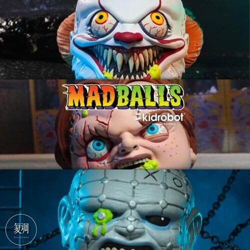 Madball Horroballs Series Chucky Pennywise Pinhead 4 Inches Action Figure Ornaments Model Toys