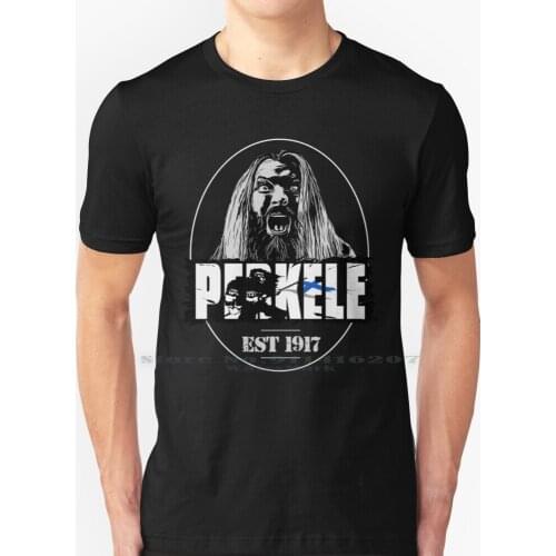 Perkele Since 1917 T Shirt 100% Pure Cotton Finland Finnish Independent 1917 War Happiest Country Perkele History World War