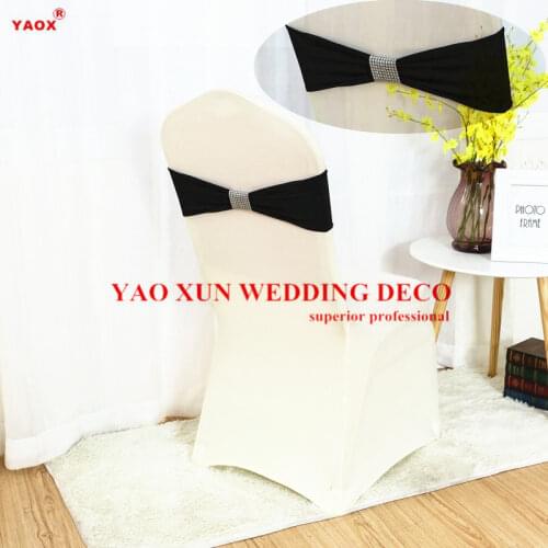 Lycra Band Spandex Chair Sash With Net Buckle For Spandex Chair Cover Decoration