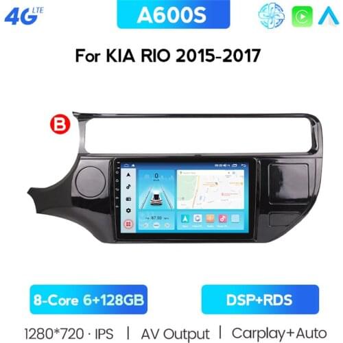SWC 9" 4G+WiFi RDS 2din Android 10.0 Car Radio Multimidia Video Player For KIA RIO K3 PRIDE 2011-2017 Head Unit GPS Navigation