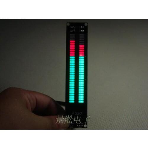 Music spectrum Dual channel 30 segment ultra precision LED level display Rhythm lamp Electronic DIY kits