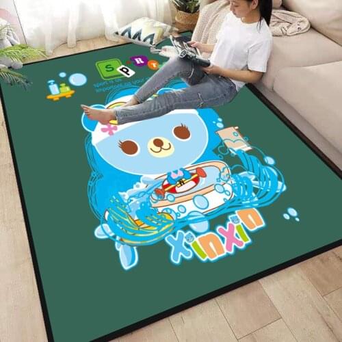 Cartoon Bear Anti-Skid Floor play Mats 3D Carpet Non-slip Rug Dining Living Room Soft Kids Bedroom Mat Carpet 06