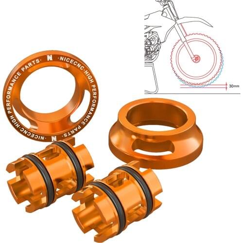 NICECNC Motorcycle Fork Lowering Kit Lower 30mm For 125 150 200 250 300 350 400 450 500 XCW EXC EXCF TPI6 Days XCF-W350 XCF-W500