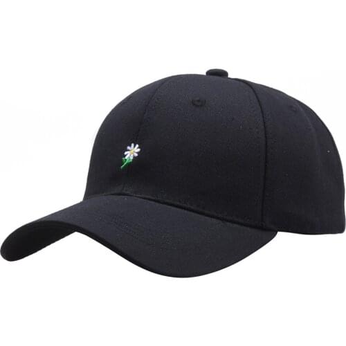 New Fashion Spring Summer Baseball Cap Exquisite Little Daisy Hip Hop Hat Cotton Embroidery Snapback Hat Men Women Sun Shade Hat