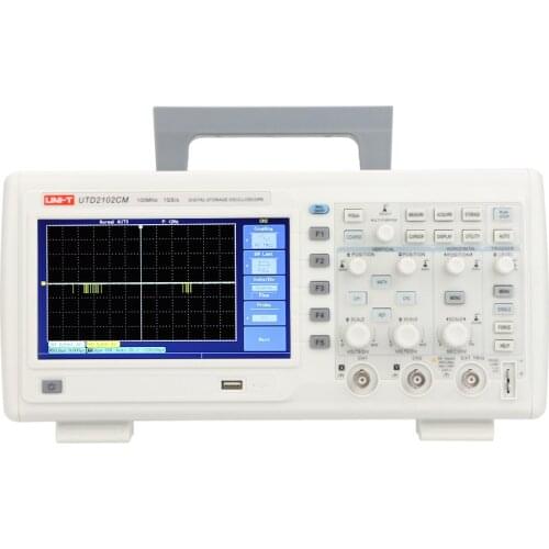 UNI-T UTD2102CM 100MHZ 1GS/s Digital Storage Oscilloscopes DSO 7" TFT LCD Dual Channels Scopemeters w/16Mpts & USB
