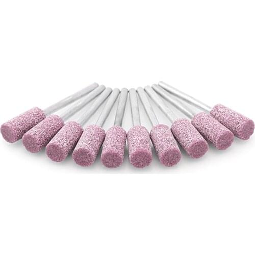 YOFE 10Pcs Rotary Tool Abrasive Stone Points Electric Grinding Polishing Head Wheel #A