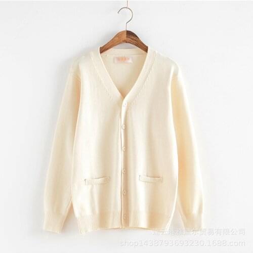 Japanese Cardigan Sweater College Students High School Uniform Korean Girls Long Sleeve Sailor Jackets CoatS JK Cosplay Costumes