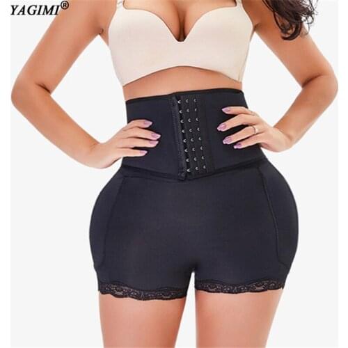 Women High Waist Control Panties Shapewear Shorts with Hook Body Shapers Butt Lifter Hip Pads Curve Shaper Enhancer Trimmer Faja