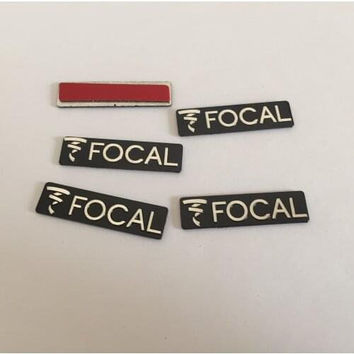 2pcs 5pcs 10pcs FOCAL car Hi-Fi Speaker audio Speaker Badge stereo Emblem sticker car styling accessories