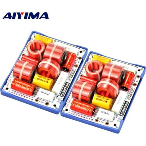 2Pcs KASUN AS-33C 3Way 3 Unit HiFi Speaker Frequency Dividers Frequency Divider Crossover Filters