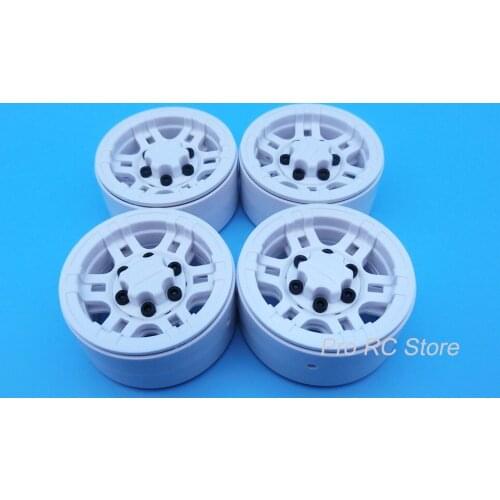 4PCS Plastic 1.9 Inch Wheel Rim Beadlock for Axial SCX10 90046 AXI03007 D90 1/10 RC Crawler Wheel Hub