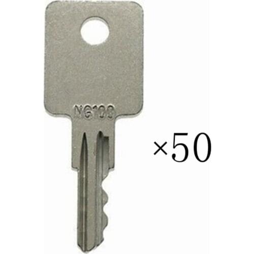 50pc NG100 Key For Broderson Bart-Mill Raygo Huber Vermeer Arrow Ignition Start Starter Switch