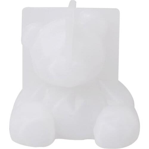 97QE Silicone Mold Mirror 3D Molds DIY Jewelry Making Decoration Cake Fondant Epoxy Resin Crafts Pig Cute Bear Baby Necklace