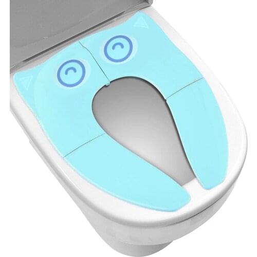 Baby Travel Folding Potty Seat toddler silicone non-slip portable Toilet Training mat children urinal cushion children chair pad