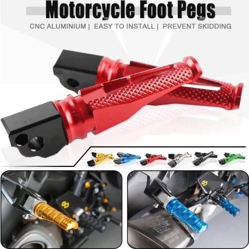 For HONDA NC700S NC700X NC750S NC750X CBR250R CBR300R CBR500R Motorcycle CNC Aluminum Passenger Footrests Rear Foot Pegs pedal