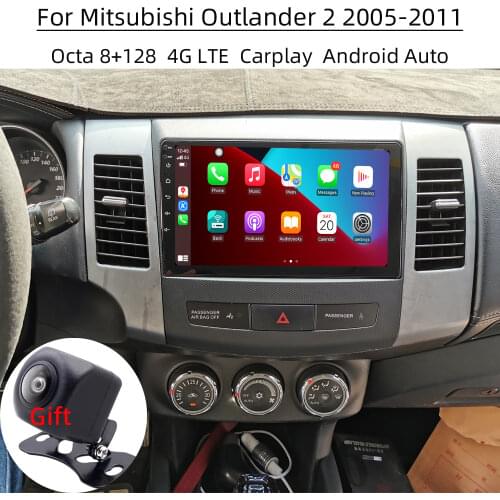 Android 10 Car Radio For Mitsubishi Outlander 2 2005-2012 Dvd Multimedia GPS Navigation Stereo Tape Recorder Headunit Carplay BT