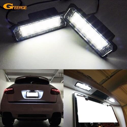For Porsche 911 Carrera 996 997 991 Cayman Boxster 987 981 Spyder Panamera Ultra bright Smd Led License plate light No error