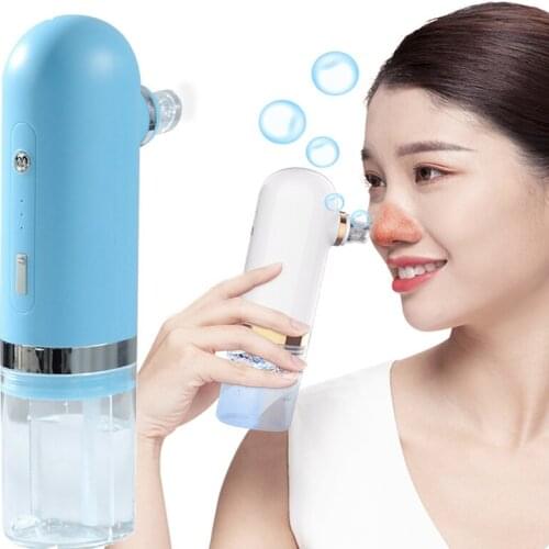Electric Household Small Bubble Cleaner With Water Cycle Cleaning Vacuum Blackhead Acne Remover Facial Pore Deep Cleansing Tool