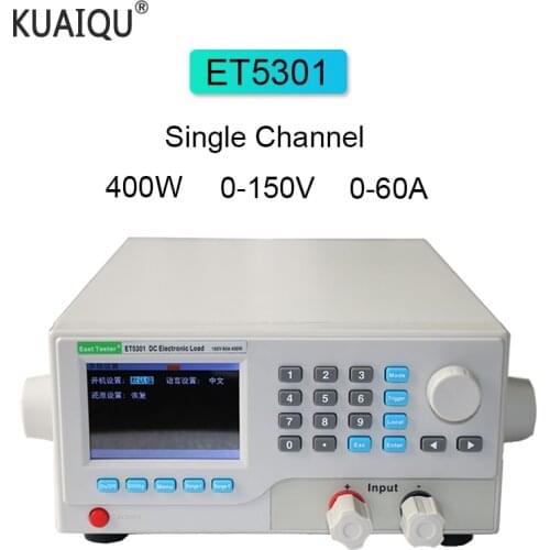 ET5301 Battery Capacity Tester DC Electronic Load Power Programmable Electronic Battery Tester Load Discharge Meter 400W 150V60A