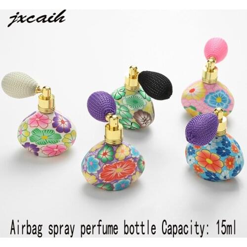 Hot 12ML Fashion Retro Glass Perfume Bottles Can Be Refilled Perfume Bottle Air Bags Spray Free Shipping