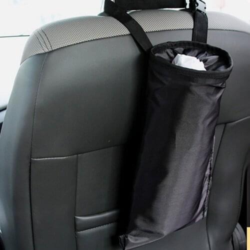 2Pcs Car Seat Back Trash Bag Hanging Waterproof Leakproof Trash Bag Holder Console Headrest Car Trash Bin Detachable Trash Can