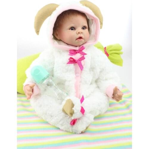55CM Reborn Sheep Dolls Toddler Baby Dolls Lifelike Baby Toys Girl Princess Brinquedos Doll Reborn Birthday Christmas Gift Toys