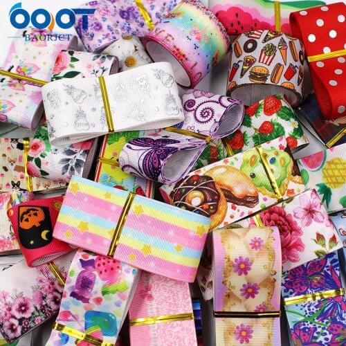 Grosgrain Ribbon 10 Any Style Mix 38MM 10Yards Cartoon Series Printed Festival Party Material Gift Wrap DIY Handmade 201228-3