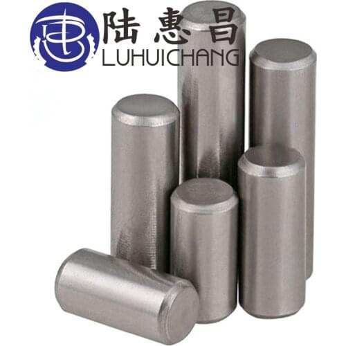 LUCHANG Free Shipping 304 Stainless Steel Round Cylinder Solid Straight Retaining Dowel Rod Fasten Locating Pins Retaining Pins