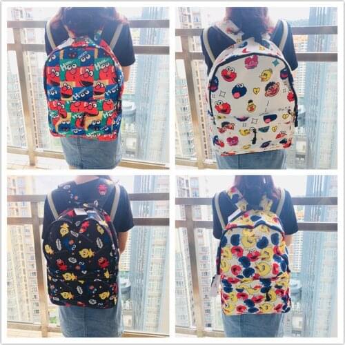 IVYYE Sesame Street Series Fashion Backpacks Rucksacks Cartoon Backpack Casual Student Schoolbags travel Knapsack Unisex New